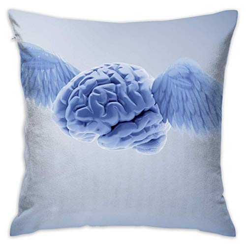 FPcustom Pillow Inserts 18 X 18 Inch Brain Wing Throw Pillow Cushion Cover