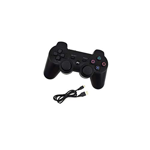 Gamepads con vibración | Para Sony Playstation3 Para PS3 Controlador Inalámbrico Bluetooth Gamepad Joystick Para Mando PS3 / PC Gamepads Controle-black1-