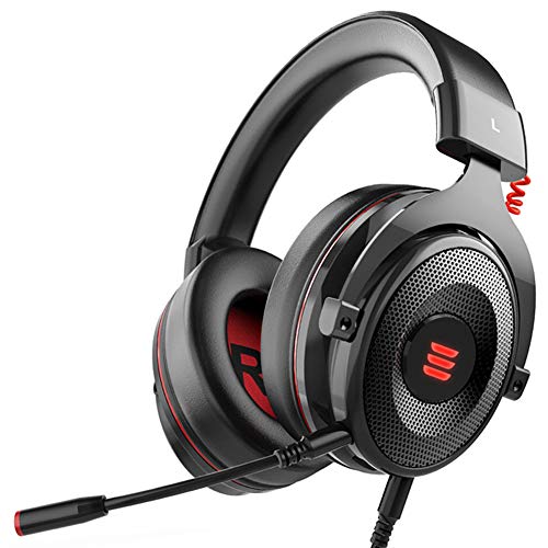 Gaming Headset, Auricular para Juegos con Sonido Envolvente Virtual 7.1 con Cable Gamer Auriculares con micrófono con cancelación de Ruido para PC/Xbox / PS4