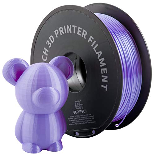 GIANTARM Filamento PLA 1.75mm Silk Púrpura, Impresora 3D PLA Filamento 1 kg Carrete