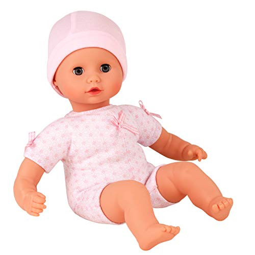 Götz 1320590 Muffin To Dress Girl Soft-Body-Doll - 33 cm Baby-Doll Without Hair and Blue Sleeping-Eyes - Suitable For Children Over 18 Months
