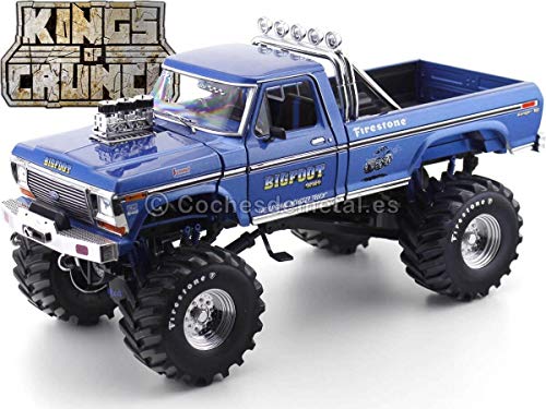 Greenlight 1974 Ford F-250 Monster Truck Kings of Crunch Azul 1:18 13537