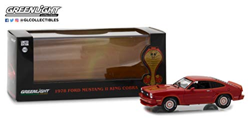 Greenlight 1978 Ford Mustang Cobra II Red 1/43 Diecast Model Car by