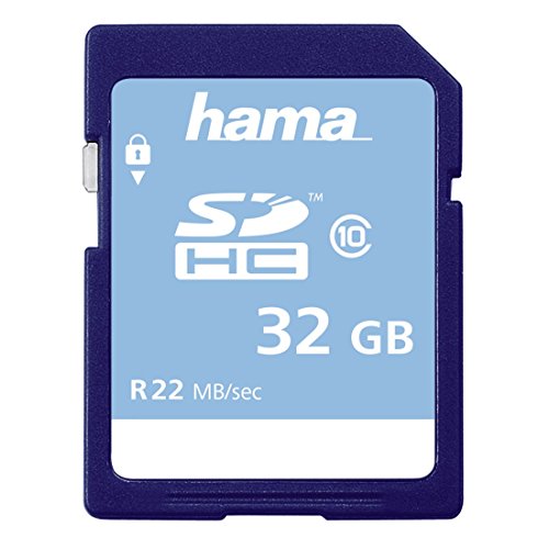 Hama - 32GB SDHC, 32768 MB, Secure Digital High-Capacity (SDHC), 22 MB/s, 15 MB/s, Negro