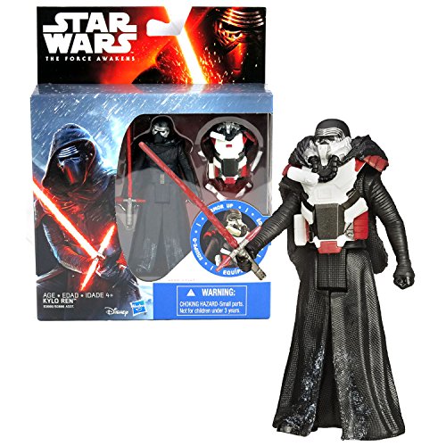 Hasbro Year 2015 Star Wars The Force Awakens Armor Up Series 4-1/2 Inch Tall Action Figure - Kylo REN (B3888) with Red Lightsaber and Removable Armor by Star Wars
