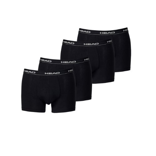 Head - Bóxer de hombre calzoncillo pantalón corto color negro/azul (paquete de 4) - negro, L (6)