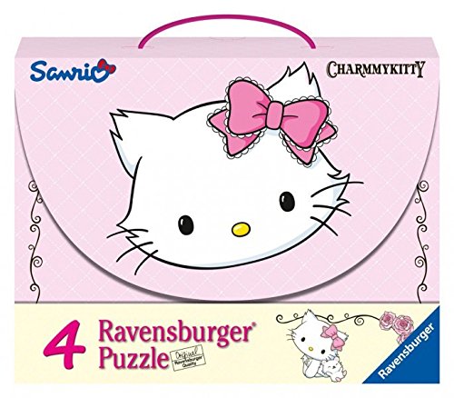 Hello Kitty - Charmmy Kitty, Maleta con 4 Puzzles (Ravensburger 07311 5)