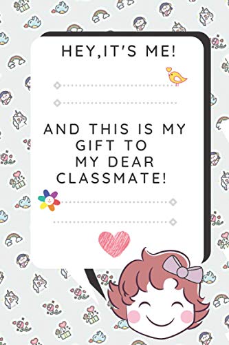 Hey It's Me and This Is My Gift to My Dear Classmate for Valentine's Day - Habit Tracker Journal for Kids - Valentine's Day Gifts for Kids Classroom ... Add only a Cute Valentine's day gift wrap!