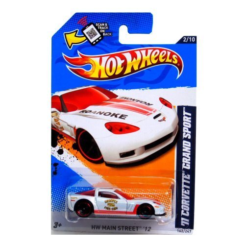 Hot Wheels 2011 Corvette Grand Sport Roanoke Fire Ems White 162/247 by Mattel