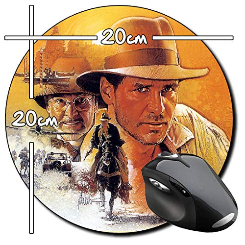Indiana Jones Y La Ultima Cruzada Last Crusade Alfombrilla Redonda Round Mousepad PC