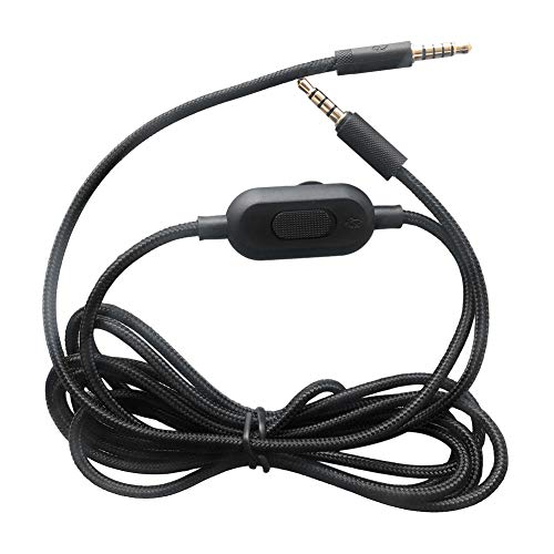 Jerilla Reemplazo Cable para Logitech G433/G233/G Pro/G Pro X/HyperX Cloud Alpha/Cloud Mix/PS4/Xbox One/Nintendo Switch - con/Función de Silencio Control Remoto Cordón Jerilla Reemplazo Cable para Logitech G433/G233/G Pro/G Pro X/HyperX Cloud Alpha/Cloud Mix/PS4/Xbox One/Nintendo Switch - con/Función de Silencio Control Remoto Cordón