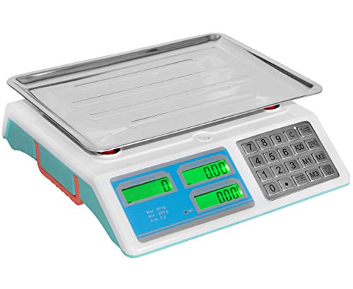 JEVX Bascula Comercial Digital de 40kg 3 EN 1 CON BATERIA RECARGABLE y Fuente de Alimentacion - Precision 5 Gramos Comercio Balanza Inalambrica para Fruteria 40 Kilos Peso Industrial Medidor de Peso JEVX Bascula Comercial Digital de 40kg 3 EN 1 CON BATERIA RECARGABLE y Fuente de Alimentacion - Precision 5 Gramos Comercio Balanza Inalambrica para Fruteria 40 Kilos Peso Industrial Medidor de Peso