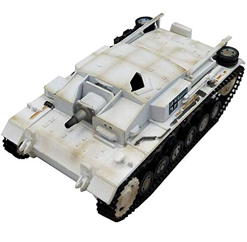 JIALI 1:72 Scale Diecast Tank Modelo de plástico, Sturmgeschütz E III 1942 Ejército alemán, Juguetes Militares y Regalos, 3 Pulgadas x 1.6 Pulgadas