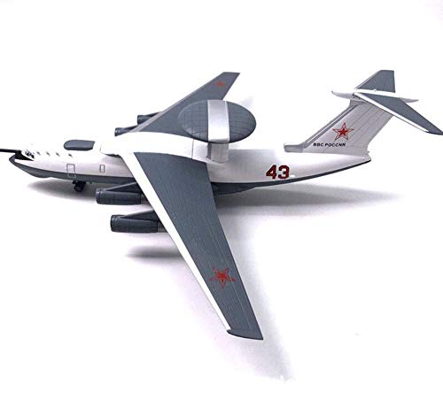 JIALI Modelo de fundición de aleación de aleación de Combate Militar, 1/200 Escala A50 Modelo de avión de Alerta temprana, Juguetes para Adultos y Decoraciones, 9.4 Pulgadas x 9.8 Pulgadas