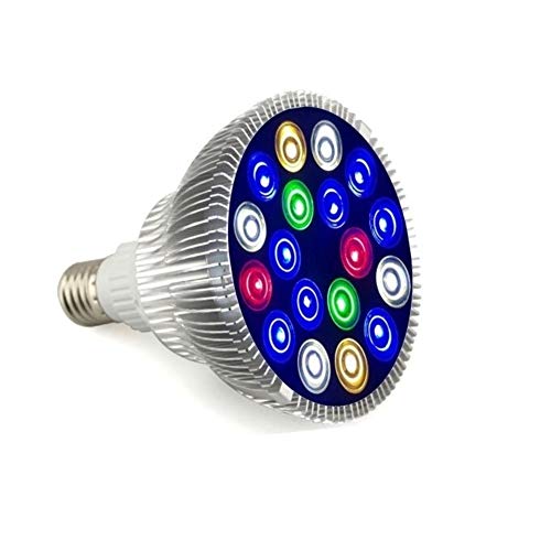 JINQIUXIANG Super Brillante Full Spectrum LED Aquarium Lamp lámpara de Crecimiento de Plantas Acuario luz de Ahorro de energía iluminación del Acuario (Color : Sliver Shell, Emitting Color : Color I)