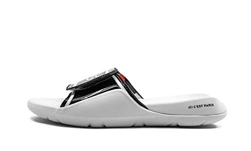 Jordan Hydro 7 V2 PSG, Chanclas Hombre, Black/White/White, 45 EU