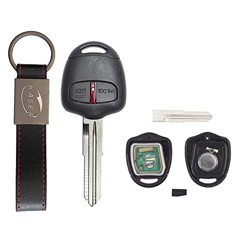 KASER Llave Mando Coche Electrónica 2 Botones Compatible para Mitsubishi Triton Pajero Outlander ASX Lancer Hoja MIT8 (433MHz ID46 PCF7936 Chip) Transponder Listo para Programar KASER Llave Mando Coche Electrónica 2 Botones Compatible para Mitsubishi Triton Pajero Outlander ASX Lancer Hoja MIT8 (433MHz ID46 PCF7936 Chip) Transponder Listo para Programar
