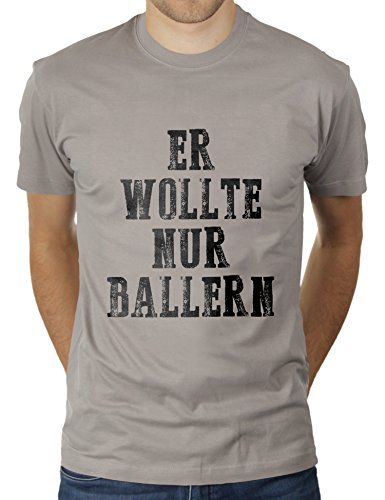 KaterLikoli - Camiseta para hombre, diseño con texto en alemán gris claro M