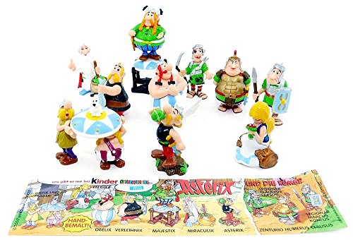 Kinder Surprise - Jeu complet de 10 personnages d’Astérix et Obélix de l'année 2000