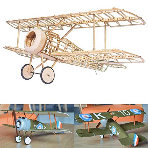 KIT DE Sopwith Camel Slowflyer, 505 mm de envergadura, escala 1/20, modelo de avión para la auto construcción, kit de madera de balsa, kit modelo RC, 245 x 380 x 128 mm de tamaño, cortado con láser KIT DE Sopwith Camel Slowflyer, 505 mm de envergadura, escala 1/20, modelo de avión para la auto construcción, kit de madera de balsa, kit modelo RC, 245 x 380 x 128 mm de tamaño, cortado con láser