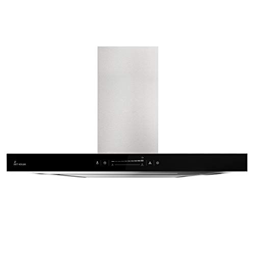 KKT KOLBE Campana extractora de pared / 90 cm/acero inoxidable/cristal negro/extra silenciosa/WIFI/clase energética A++ / 10 escalones/iluminación LED/teclas sensoriales TouchSelect / FLAT9005ED KKT KOLBE Campana extractora de pared / 90 cm/acero inoxidable/cristal negro/extra silenciosa/WIFI/clase energética A++ / 10 escalones/iluminación LED/teclas sensoriales TouchSelect / FLAT9005ED