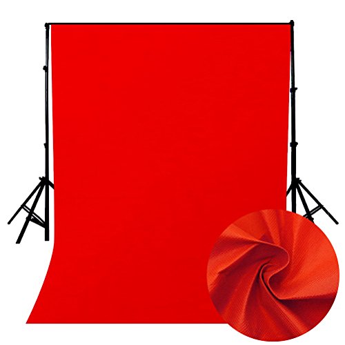 ledmomo fondo fotográfico, no tejido liso fotografía fondo foto fondo Paño fotografía estudio fotográfico fondo (Rojo)