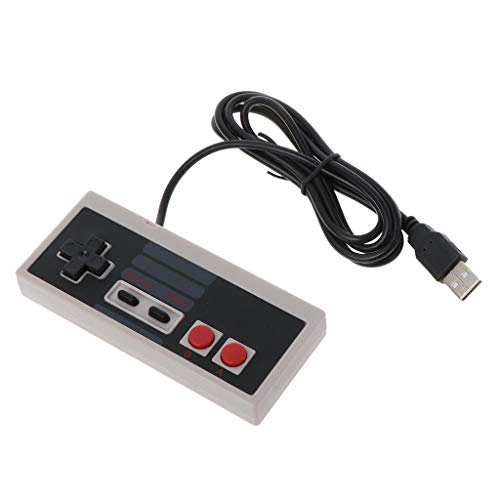Leiouser - Mando USB para videojuegos (compatible con Nintendo NES Retrolink Windows, PC, Mac)