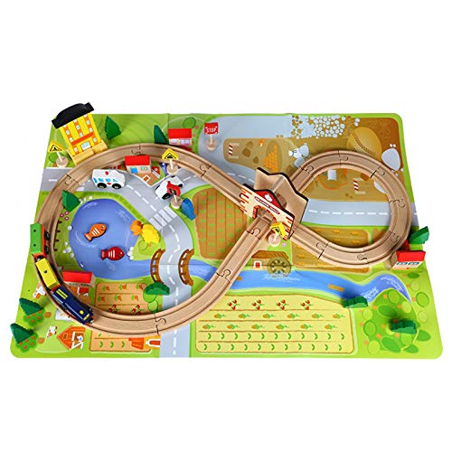 LIYANG Juguete del Coche De La Pista del Tren Juego de Juguetes de Pista: 54 PCS Flexible Race Track Toy Set Cars Play Set para niños pequeños (Color : Verde, Size : One Size)