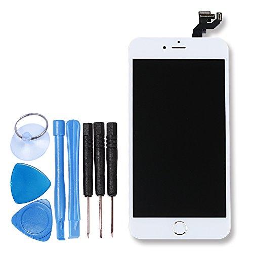 LL TRADER Pantalla Completa para iPhone 6s Plus Blanco 5.5", Reemplazo de Táctil Retina LCD Display Digitalizador con Botón de Inicio, Cámara Frontal, Sensor de Proximidad, Altavoz y Herramientas LL TRADER Pantalla Completa para iPhone 6s Plus Blanco 5.5", Reemplazo de Táctil Retina LCD Display Digitalizador con Botón de Inicio, Cámara Frontal, Sensor de Proximidad, Altavoz y Herramientas