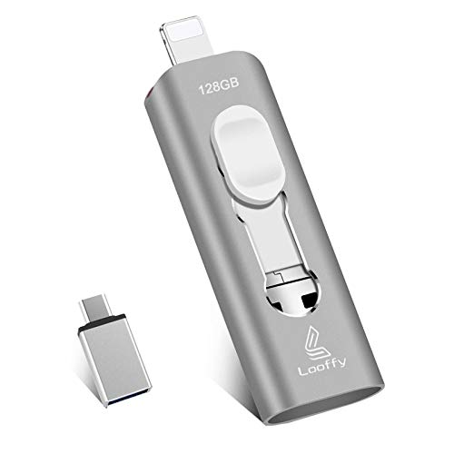 Looffy Memoria USB 3.0 para iPhone iPad 128gb, 4 en 1 Pendrive para Movil Android, Dispositivos Tipo C USB C 128gb, Memoria USB Stick Flash Drive para Smartphone y Computadora Looffy Memoria USB 3.0 para iPhone iPad 128gb, 4 en 1 Pendrive para Movil Android, Dispositivos Tipo C USB C 128gb, Memoria USB Stick Flash Drive para Smartphone y Computadora
