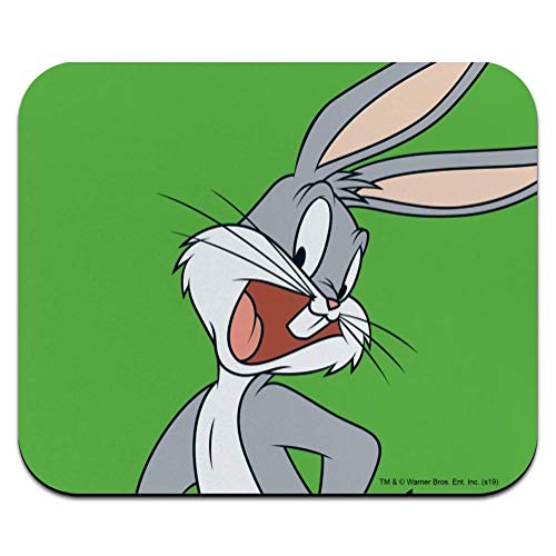 Looney Tunes Bugs Bunny Antideslizante Alfombrilla Raton Ordenador,Alfombrilla Gaming Precisión,Base De Goma 25X30Cm