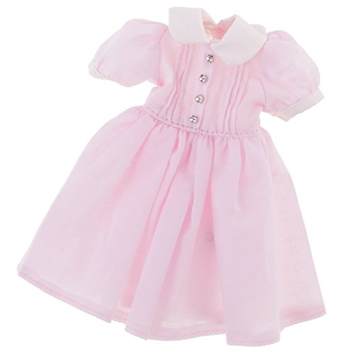 MagiDeal 12.5cm Ropa Encantadora Vestido Accesorio para Muñeca Blythe - Rosado