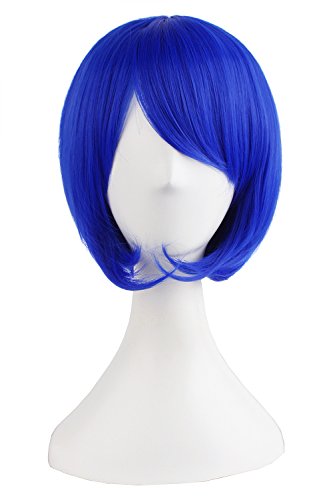Mapofbeauty 12 Pulgadas/30cm Recta Corta Peluca Flequillo Lateral (Azul Marino) Mapofbeauty 12 Pulgadas/30cm Recta Corta Peluca Flequillo Lateral (Azul Marino)