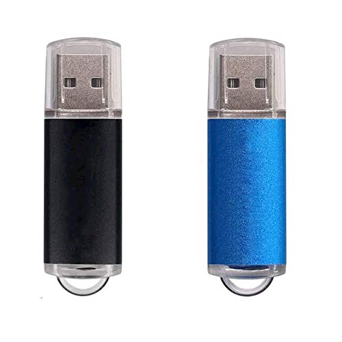 Mini Memoria USB de 64 GB (Negro, Azul)