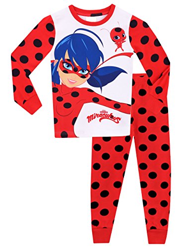 Miraculous Ladybug - Pijama para niñas Ladybug - Ajuste Ceñido - 4-5 Años