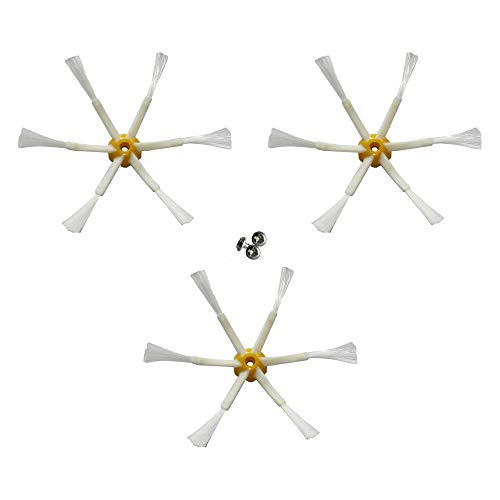 MIRTUX Reemplazo de 3 cepillos Laterales mejorados Compatible con Roomba Series 500, 600 y 700. MIRTUX Reemplazo de 3 cepillos Laterales mejorados Compatible con Roomba Series 500, 600 y 700.