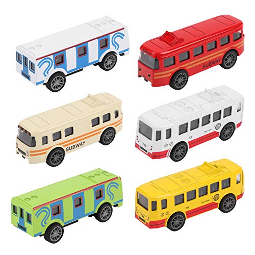 Modelo de vehículo de autobús, Cabeza de aleación de Mano de Obra Exquisita, Hermoso vehículo de Juguete de Alta simulación, para niños, Regalo para el hogar((Alloy Tram-6 Sets))