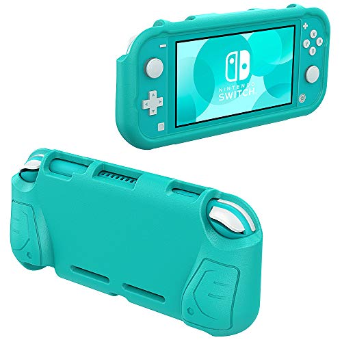 MoKo Funda Compatible con Nintendo Switch Lite, Grip Case Cómodo, Manija Ergonómica de EVA, Accesorios de Cubierta Protectora Portátil para Nintendo Switch Lite - Azul Verde
