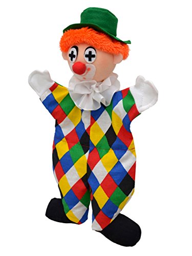 Moravská ústredna 26207A Payaso Logo 32 Cm, Marionetas de Mano, Multicolor, 32 cm