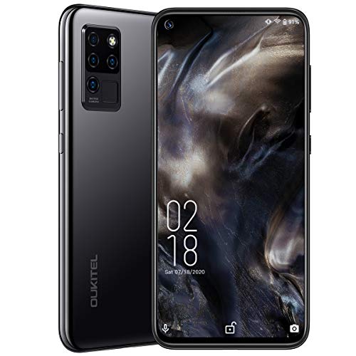 Móviles y Smartphones Libres,OUKITEL C21 Android 10 4G Telefonos Moviles Dual SIM,Pantalla FHD+ de 6.4" 4GB RAM+64GB ROM Helio P60 Móviles,4000 mAh Bateria Cuatro Cámaras Smartphone,Nergo