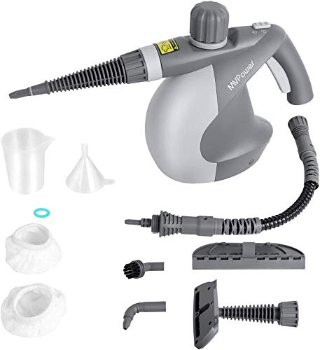 MVPower Limpiador de Vapor, Limpiador a Vapor Mano,Limpiadora Vapor Portátil, Multiples con 9 Accesorios, Tanque de 350 ml, Cerradura de Seguridad, para Cocina Baño Piso Ventana Alfombra MVPower Limpiador de Vapor, Limpiador a Vapor Mano,Limpiadora Vapor Portátil, Multiples con 9 Accesorios, Tanque de 350 ml, Cerradura de Seguridad, para Cocina Baño Piso Ventana Alfombra