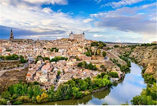 N\A Puzzle Jigsaw Puzzle 1000 Piezas - Toledo, España Casco Antiguo De La Ciudad - Arte Bricolaje para Adultos Mayores Adultos