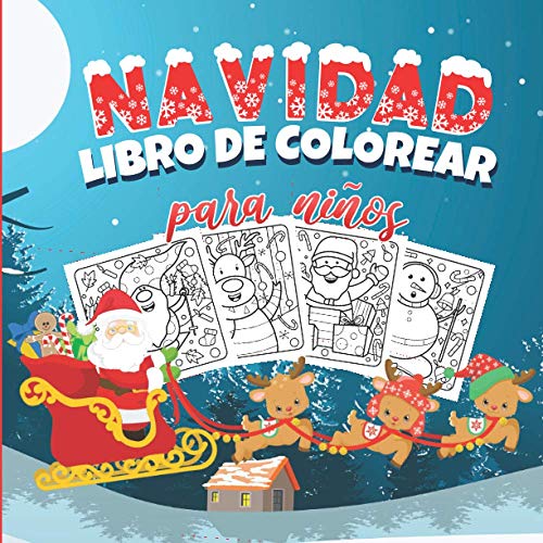 Navidad Libro de Colorear para niños: ¡Feliz Navidad! 30 ilustraciones únicas para colorear a partir de 2 años para pequeños - Libro de Navidad para ... | 21,6x27,9cm | 8,5 x 11" | IDEA DE REGALO
