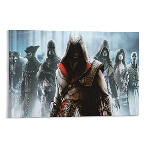 NENBN Póster decorativo de la hermandad Assassin's Creed de la hermandad de 60 x 90 cm