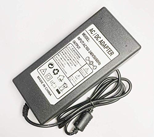 New 12V Global AC/DC Adapter for Model ZF120A-1205000 ZF120A1205000 ZF 120A-1205000 12VDC 5A 5.0A Switching Power Supply Cord Cable Battery Charger Mains PSU (with Barrel Round Plug Tip)