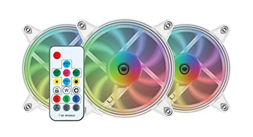 Nfortec Velorum Combo Pack de 3 Ventiladores ARGB para PC con Conector estándar 5v 3pin y Pads antivibración para Reducir el Ruido (Incluye controladora ARGB) Nfortec Velorum Combo Pack de 3 Ventiladores ARGB para PC con Conector estándar 5v 3pin y Pads antivibración para Reducir el Ruido (Incluye controladora ARGB)