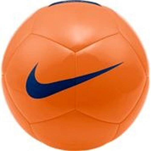 NIKE Pitch Team Soccer Ball Balones de fútbol de Entrenamiento, Unisex-Adult, Total Orange/Blue, 5