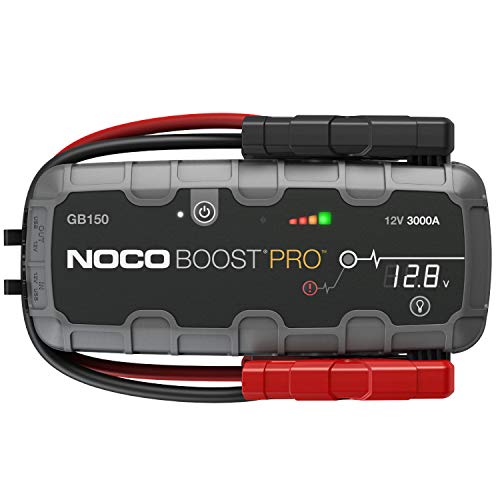 NOCO Boost Pro GB150, Paquete de arrancador de batería de Coche de Litio portátil ultraseguro de 3000 amperios y 12 voltios, para Motores de Gasolina y diésel de hasta 10 litros, Negro