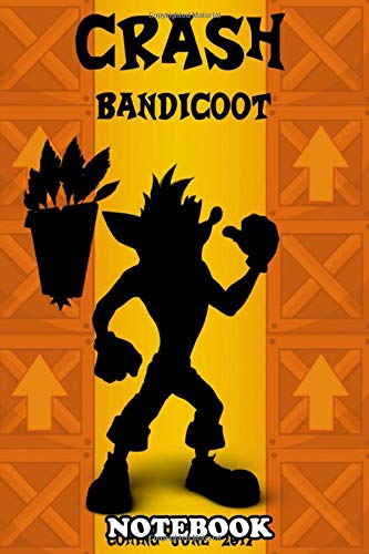 Notebook: Crash Bandicoot Minimalist Poster This Character Was A , Journal for Writing, College Ruled Size 6" x 9", 110 Pages