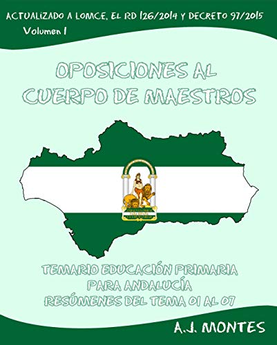 Oposiciones al Cuerpo de Maestros - Temario Educación Primaria Andalucía: Volumen 1: Resúmenes del Tema 01 al 07
